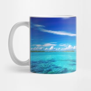 Clear Water with a Tropical Island and Blue Sky - Landscape Mug